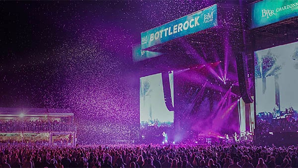 BottleRock music festival stage and large audience