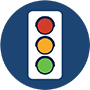 Traffic signal controller monitoring icon