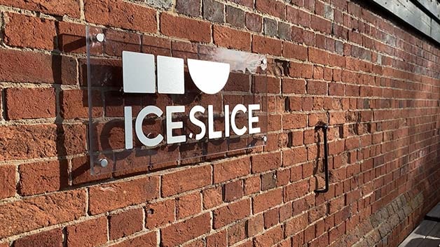 Company logo for Ice and a Slice