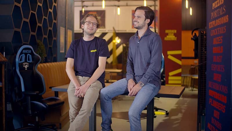 Platform co-founders, Tomaso and Nicolò Portunato, conversing